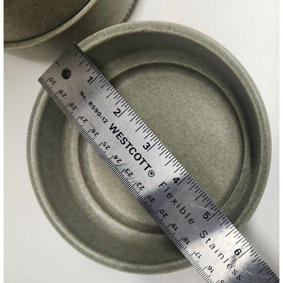 4- Pfaltzgraff Nordic Green Bowls Stoneware Soup Cereal Vintage 1970's Retro - Picture 5 of 6